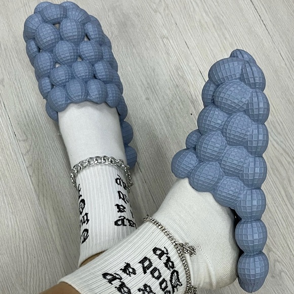 Light Blue Bubble Slides - Picture 2 of 4